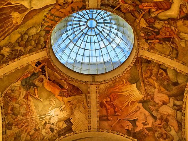 Ceiling of the main entrance hall. National Museum of Finland.